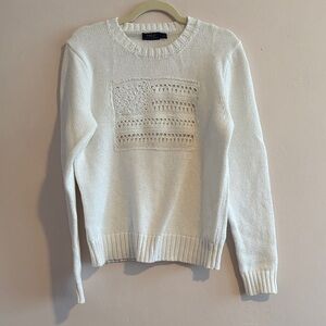 Polo by Ralph Lauren White Crew Neck Sweater